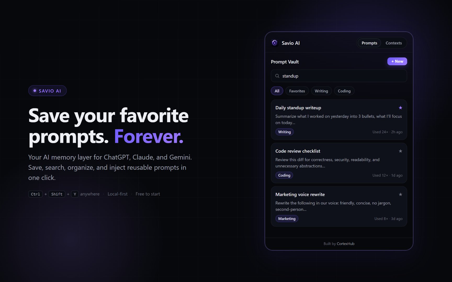 Savio AI screenshot