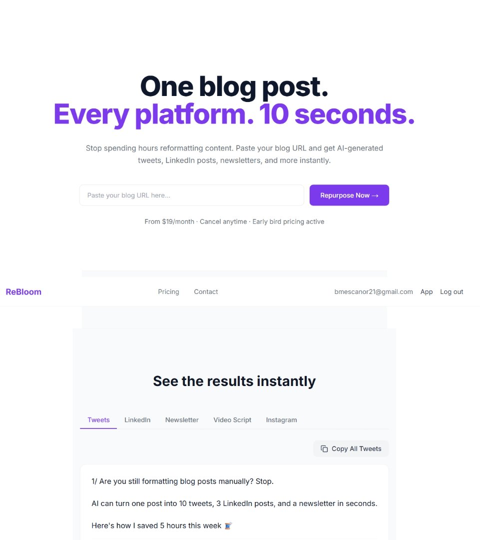ReBloom screenshot
