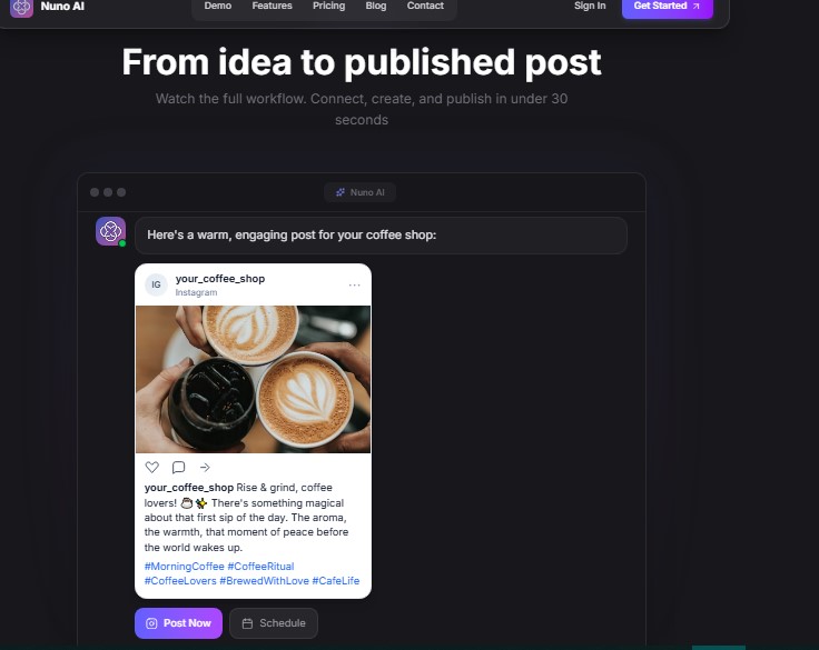 Nuno AI screenshot