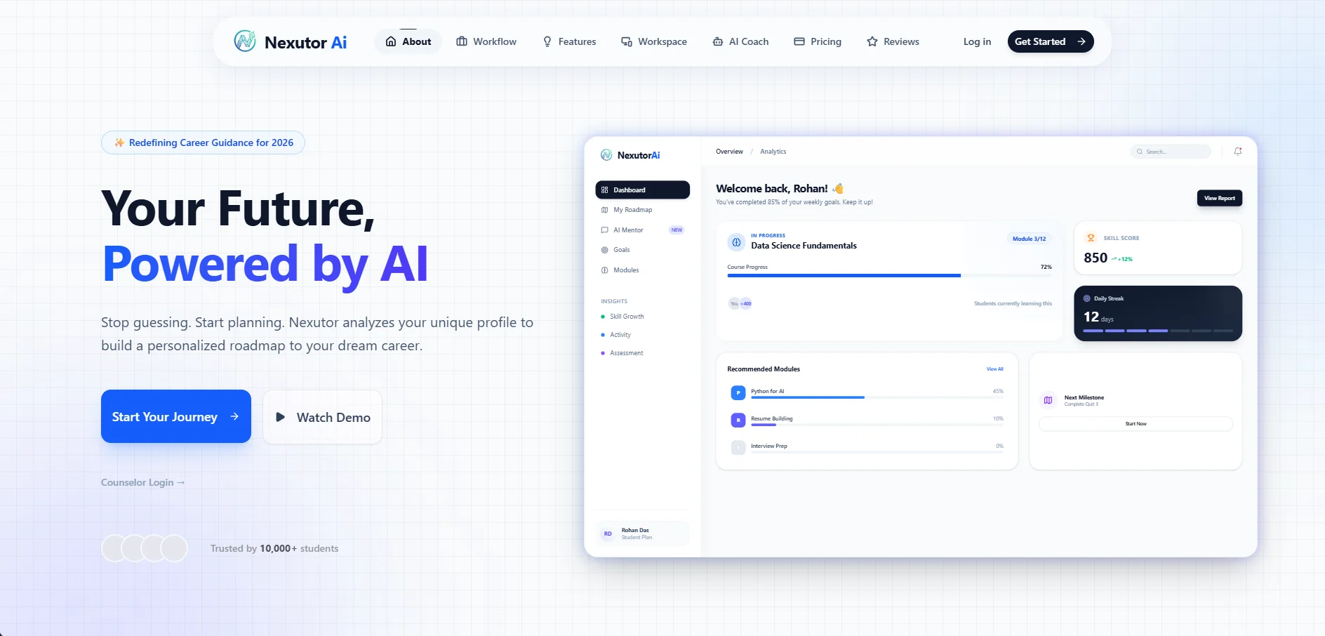 Nexutor.AI screenshot