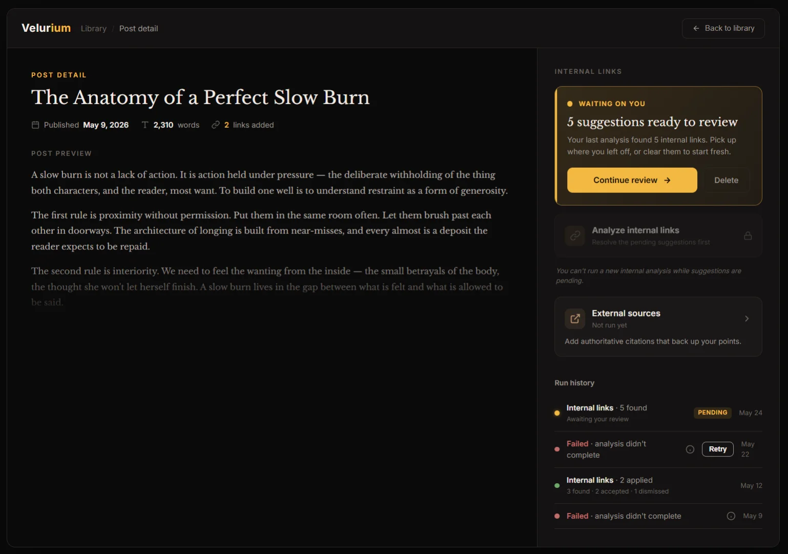 Velurium screenshot