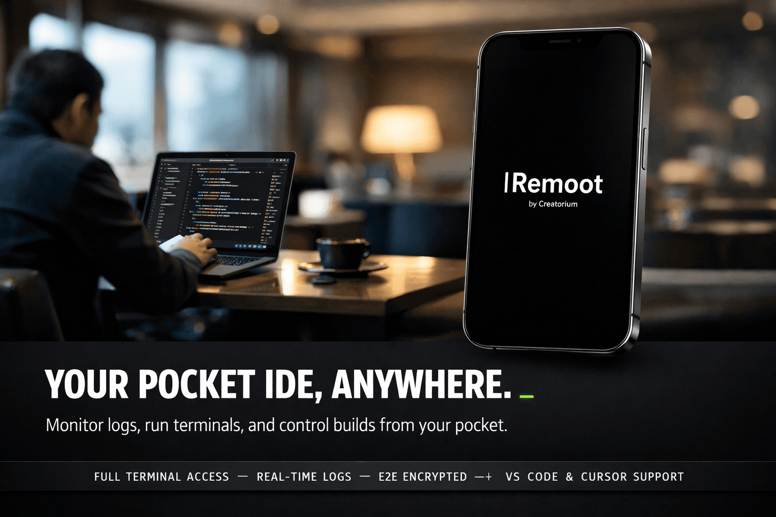 Remoot | Remote VS Code and Cursor Control screenshot