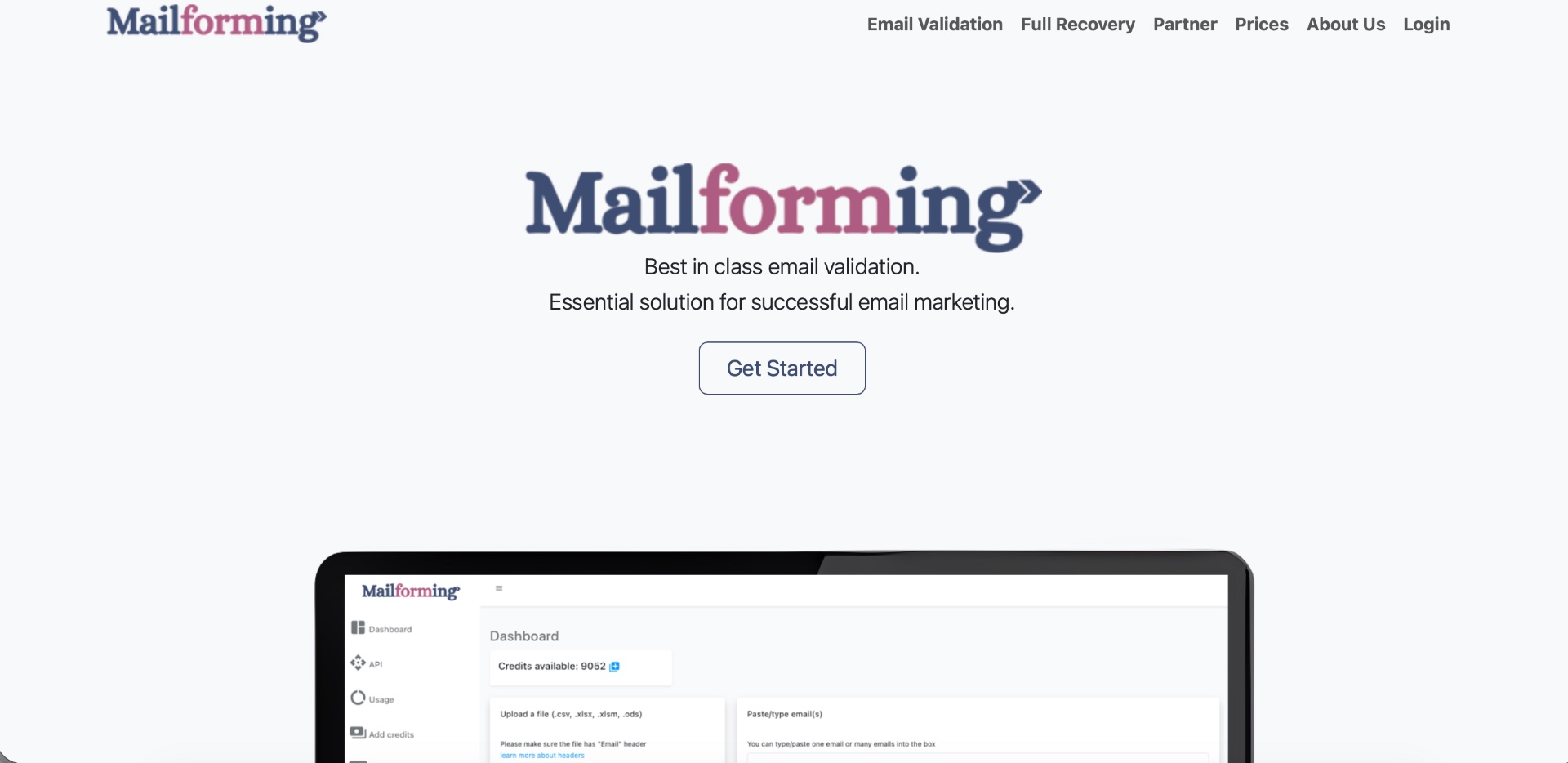 Mailforming screenshot