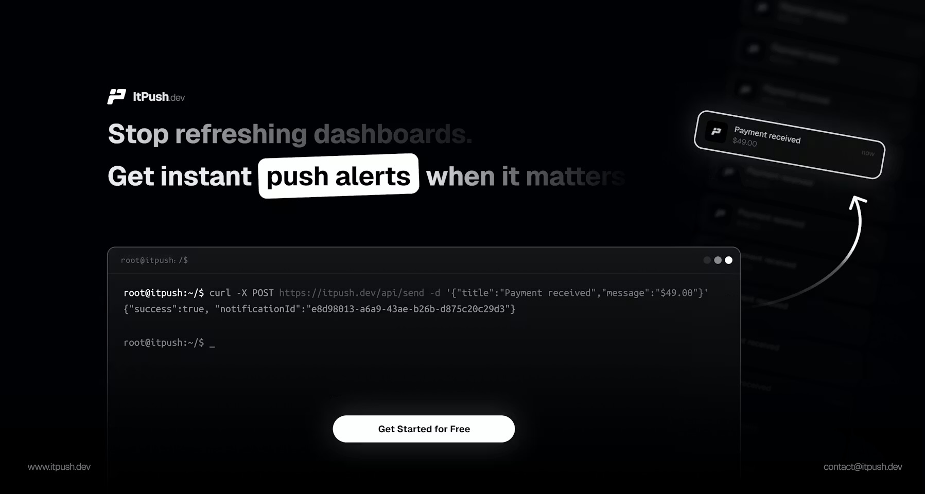 Itpush screenshot