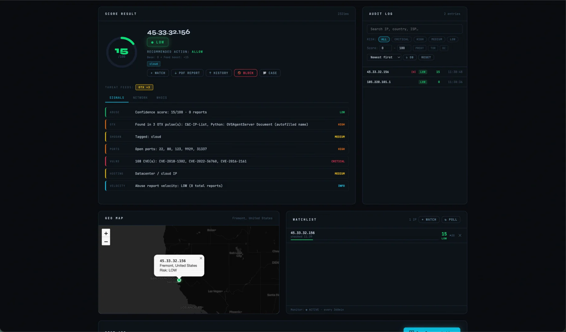 Ipshield screenshot
