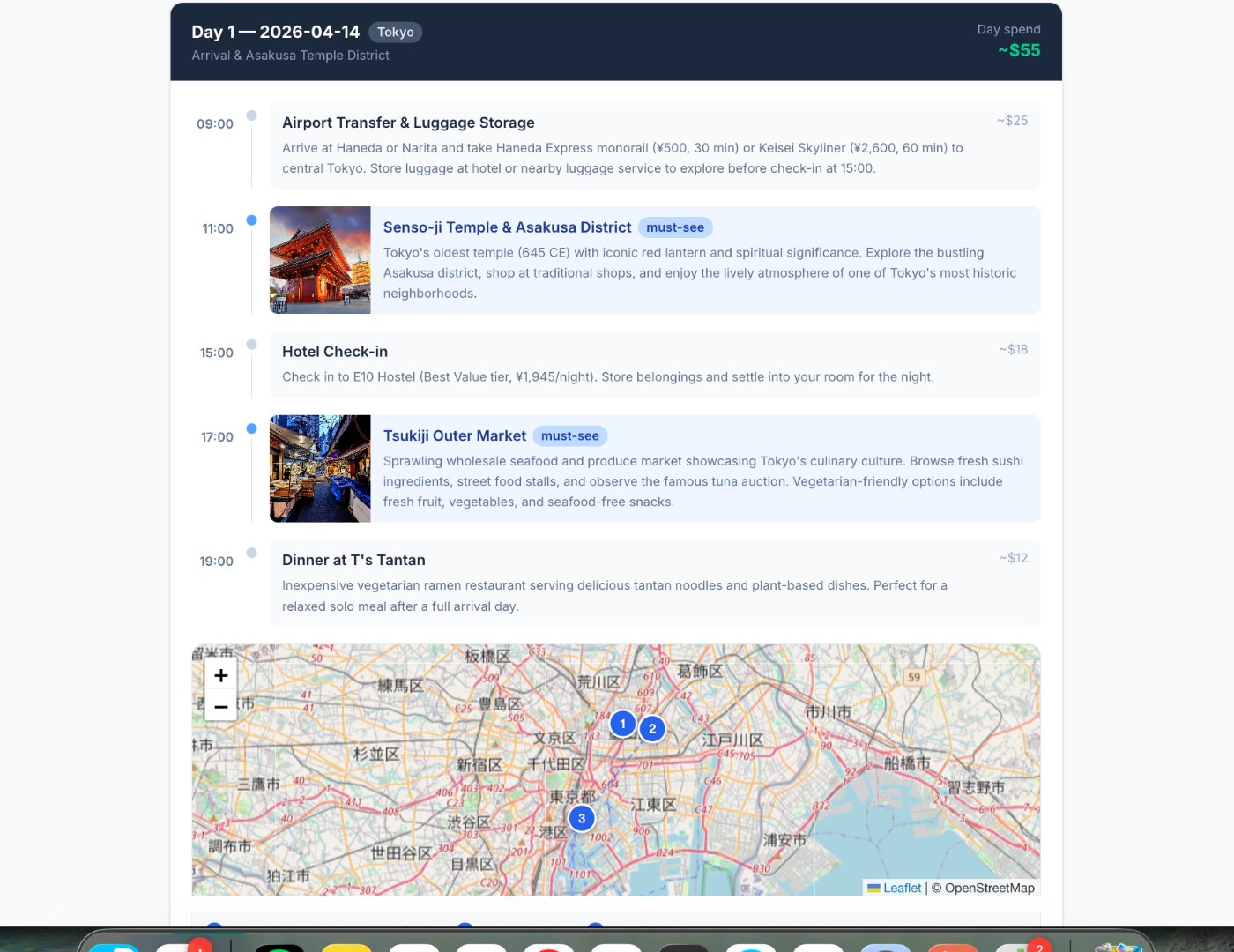 TripDeck screenshot