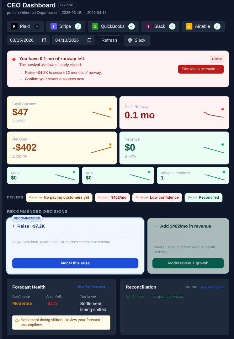 Preconfin screenshot