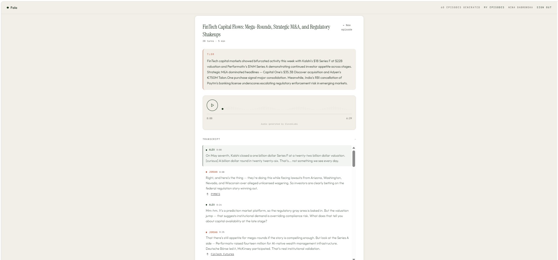 Fala Inc. screenshot
